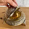 Servidor De Caviar En Plata Persa - Irán 1920