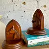 Tranca Libros X 2 Cabeza De Caballo Blecher - U.S.A. 1950