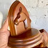 Tranca Libros X 2 Cabeza De Caballo Blecher - U.S.A. 1950