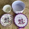 Taza Y Plato De Té Con Motivo De Lavanda