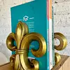 Tranca Libros Flor De Lis X 2