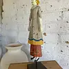 Figura De Muñeca Artesanal Sobre Pedestal