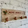 Perchero De Pared Con Ganchos En Forma De Huevo