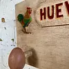 Perchero De Pared Con Ganchos En Forma De Huevo