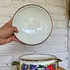 Olla Esmaltada Con Tapa Y Asas De Bronce - Taiwan 1970