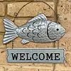 Letrero Welcome Pez Para Colgar