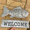 Letrero Welcome Pez Para Colgar