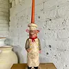 Candelabro Chancho Chef Fleur De Lis - Francia 1995