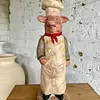 Candelabro Chancho Chef Fleur De Lis - Francia 1995