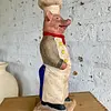Candelabro Chancho Chef Fleur De Lis - Francia 1995