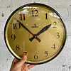 Reloj Siemens De Pilas Estilo Peter Behrens - Alemania 1950