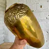 Florero En Bronce Repujado - India 1940
