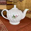 Tetera Porcelana Con Tapa Y Pico Vertedor