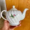 Tetera Porcelana Con Tapa Y Pico Vertedor