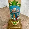 Columna En Madera Con Angeles Arcabuceros - Colombia S Xix