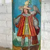 Columna En Madera Con Angeles Arcabuceros - Colombia S Xix
