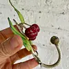 Cerezas Metálicas Con Gancho De Colgar - Italia 1980
