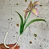 Orquídea Metálica Con Gancho De Colgar