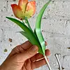 Tulipán Metálico Con Gancho De Colgar