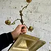Candelabro En Bronce Con 3 Brazos Ajustables - India 1950
