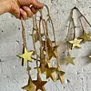 Guirnalda Rústica Con 16 Estrellas De Madera Brillantes