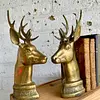 Venados Tranca Libros En Bronce - Corea 1950
