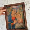 Virgen Del Perpetuo Socorro Cuadro Rústico - Colombia 1950