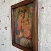 Virgen Del Perpetuo Socorro Cuadro Rústico - Colombia 1950