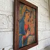 Virgen Del Perpetuo Socorro Cuadro Rústico - Colombia 1950