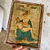 Icono Boyacense Estación Del Via Crucis - Colombia 1950
