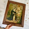 Santa Rosa De Lima Cuadro Rústico - Colombia 1950