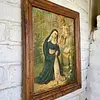 Santa Rosa De Lima Cuadro Rústico - Colombia 1950