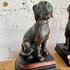 Tranca Libros X 2 Perros Resina - 1980