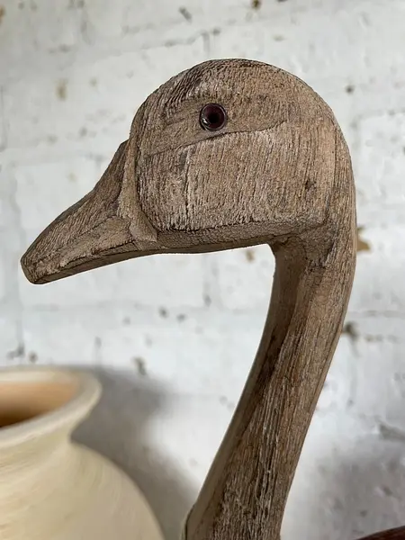 Pato Rústico Mediano Con Acabado Desgastado