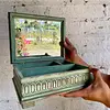 Caja Espejo Rústica Y Compartimentos Internos