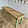 Banca Rústica Elaborada Con Puerta Reciclada