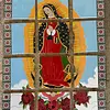 Imagen Guadalupe En 12 Baldosas Con Marco