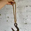 Gancho Industrial De Polea En Hierro Fundido - Colombia 1960