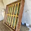 Ventana Doble Puerta Reja Torneada De Madera - Colombia 1940