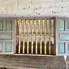 Ventana De Dos Puertas Balaustres De Madera - Colombia 1940