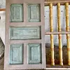 Ventana De Dos Puertas Balaustres De Madera - Colombia 1940