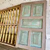 Ventana De Dos Puertas Balaustres De Madera - Colombia 1940