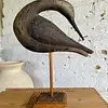 Escultura De Ave Marina (Zarapito) De Madera - U.S.A. 1986