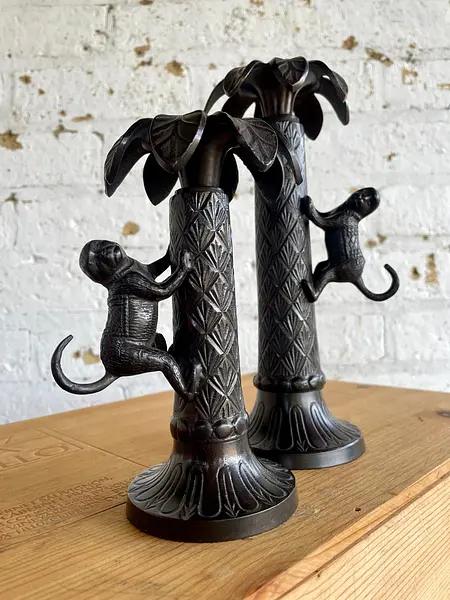 Candelabros Palmeras Monos - India 1990