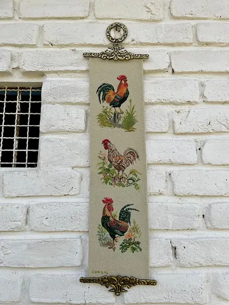 Pendón Bordado A Mano - 1976