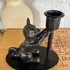 Candelero Con Figura De Gato