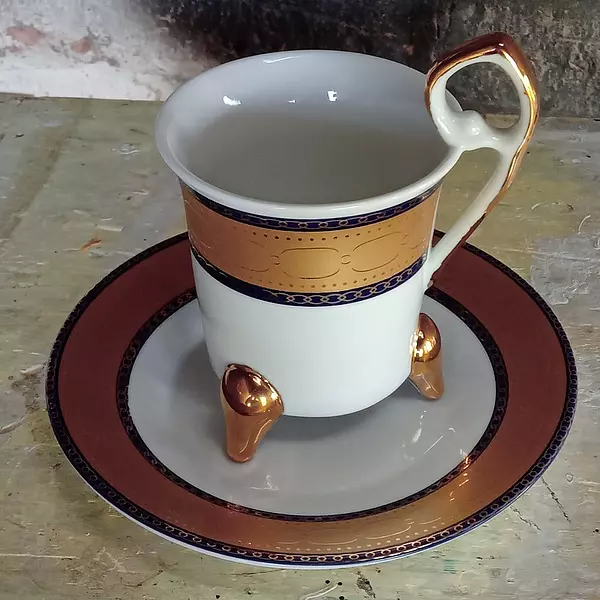 Taza Y Plato De Café Italia 1960