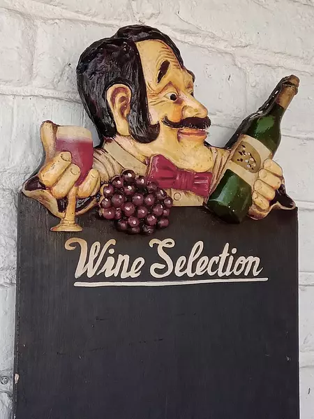 Pizarra Selección De Vino