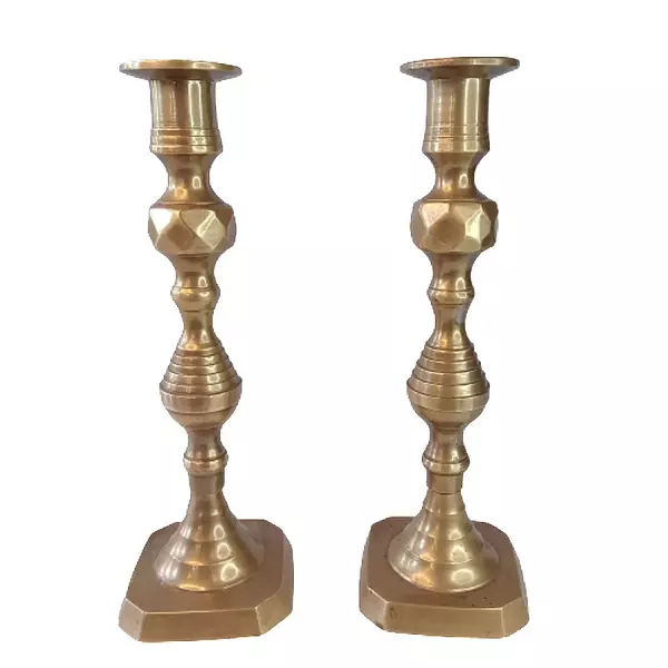 Candelabros De Bronce X 2