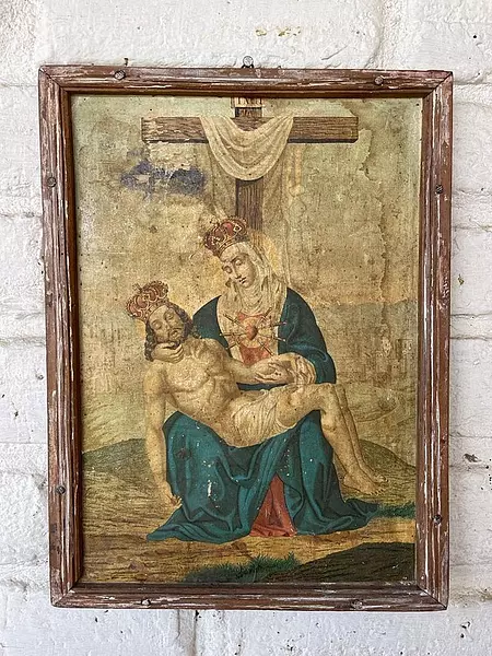 Icono Décimo Tercera Estación Del Viacrucis